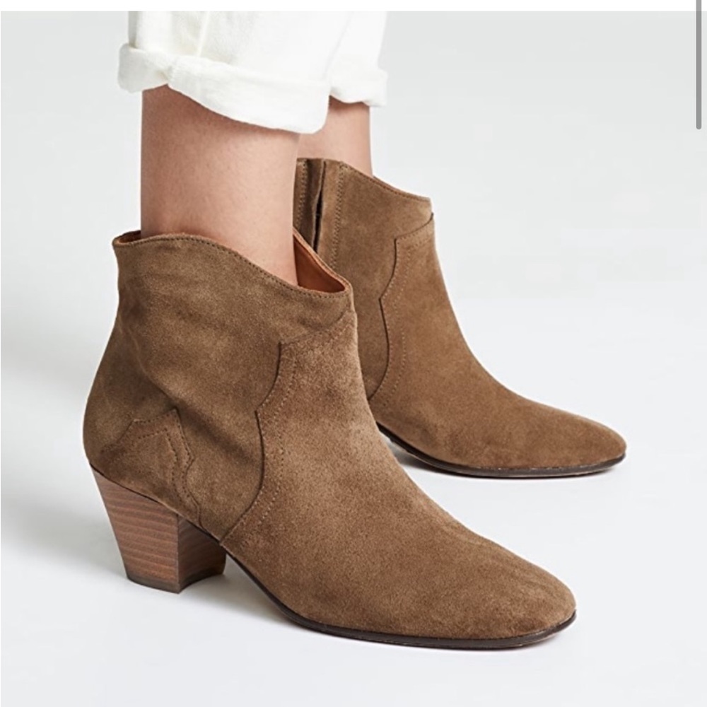 Isabel Marant Dicker Ankle Boots in Brown Size 35